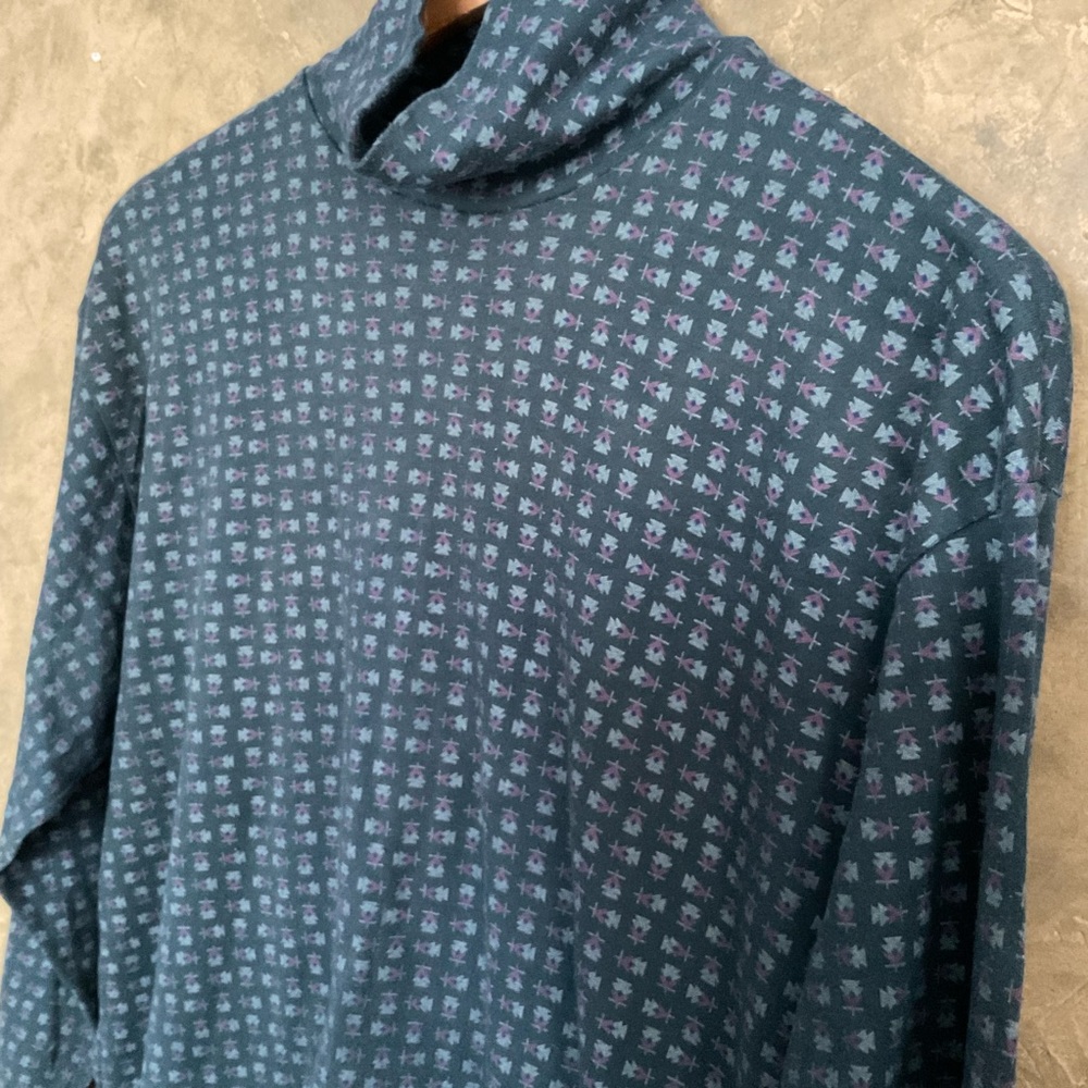 Vintage Northern Reflections | 90s Geometric Turtleneck | L - Picture 3 of 5